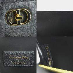 Dior St Honore Black Leather Shoulder Bag