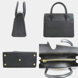 Dior St Honore Black Leather Shoulder Bag