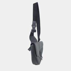 Pre Owned Christian Dior Saddle Black Leather Handbag