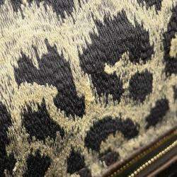 Christian Dior Handbag Lady Dee Light Leopard Velvet Medium
