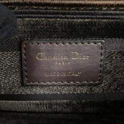 Christian Dior Handbag Lady Dee Light Leopard Velvet Medium