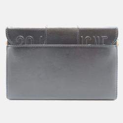 Dior 30 Montaigne Black Calfskin Shoulder Bag