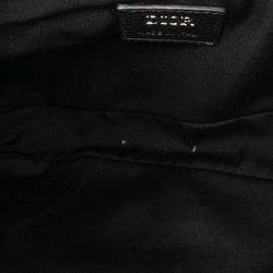 Dior Black Grained Calfskin Saddle Bag