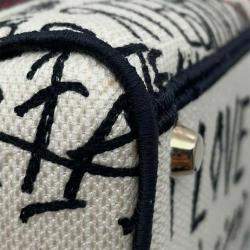 Dior Red/White Medium Canvas DiorAmour Graffiti Lady D Lite
