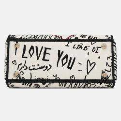 Dior Red/White Medium Canvas DiorAmour Graffiti Lady D Lite