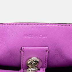 Dior Orange Medium Smooth Calfskin Diorissimo Satchel