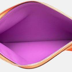 Dior Orange Medium Smooth Calfskin Diorissimo Satchel