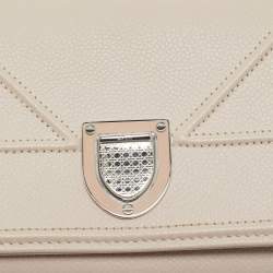 Dior Pink Leather Diorama Wallet on Chain