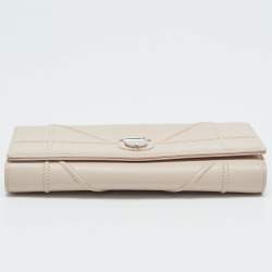Dior Pink Leather Diorama Wallet on Chain