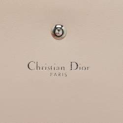 Dior Pink Leather Diorama Wallet on Chain