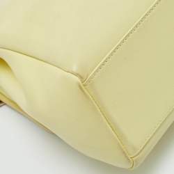 Pre Owned Dior Yellow Leather Large Diorling Shoulder Bag