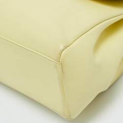 Pre Owned Dior Yellow Leather Large Diorling Shoulder Bag