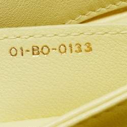 Pre Owned Dior Yellow Leather Large Diorling Shoulder Bag