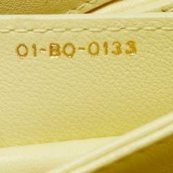 Pre Owned Dior Yellow Leather Large Diorling Shoulder Bag