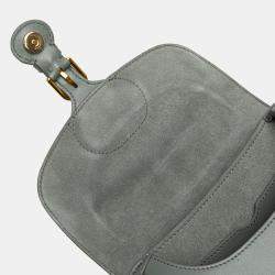 Dior Grey Small Leather Bobby Crossbody