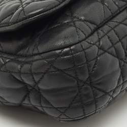 مملوكة مسبقًا حقيبة كتف ديور رينديفو جلد كاناج أسود