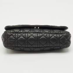 مملوكة مسبقًا حقيبة كتف ديور رينديفو جلد كاناج أسود