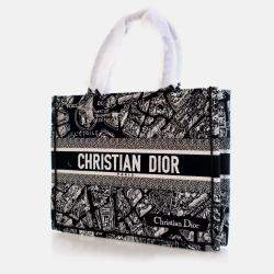 Dior Medium Canvas Paris Map Book Tote