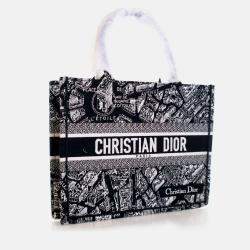 Dior Medium Canvas Paris Map Book Tote