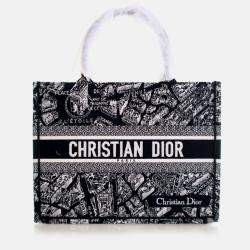 Dior Medium Canvas Paris Map Book Tote