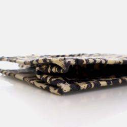 Dior Medium Canvas Leopard Mizza Book Tote