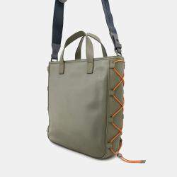 Christian Dior X Sacai Saddle Green Nylon Tote Bag
