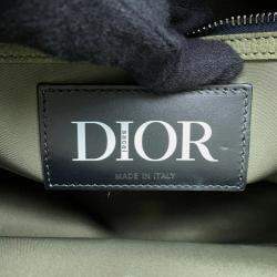 Christian Dior X Sacai Saddle Green Nylon Tote Bag