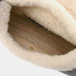 Christian Dior Bobby Small Flap Beige Suede Shearling Bag