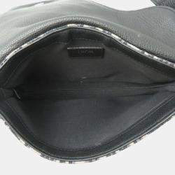 Christian Dior Saddle Navy/Black Canvas Trotter Body Bag 