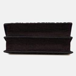 Dior Blue Oblique Velvet Diorama Satchel
