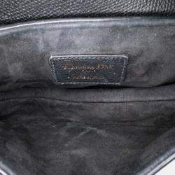 Dior Black Mini Grained Calfskin Saddle