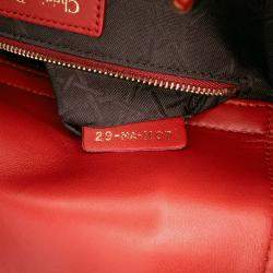 Dior Red Small Lambskin Cannage My ABCDior Lady Dior