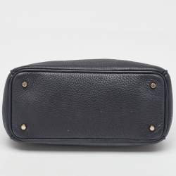 Pre Owned Dior Black Leather Mini Diorissimo Tote