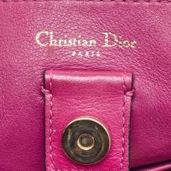 Pre Owned Dior Black Leather Mini Diorissimo Tote