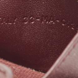 Pre Owned Dior Burgundy Cannage Leather Lady Dior 5 Gusset Card Case