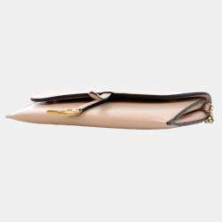 Dior Pink Goatskin Saddle Wallet on Chain