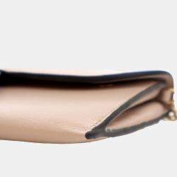 Dior Pink Goatskin Saddle Wallet on Chain