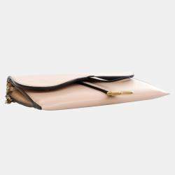 Dior Pink Goatskin Saddle Wallet on Chain