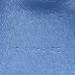 Pre Owned Dior Blue Iridescent Cannage Patent and Leather Miss Dior Promenade Bag