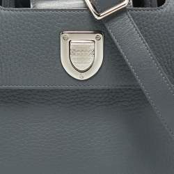 Dior Grey Leather Mini Diorever Top Handle Bag
