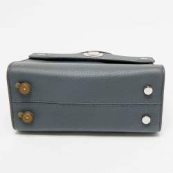 Dior Grey Leather Mini Diorever Top Handle Bag