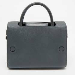 Dior Grey Leather Mini Diorever Top Handle Bag