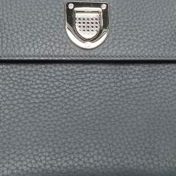 Dior Grey Leather Mini Diorever Top Handle Bag