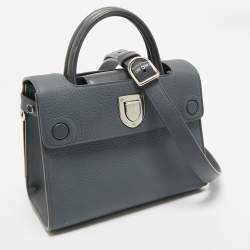Dior Grey Leather Mini Diorever Top Handle Bag