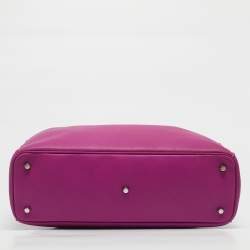 Pre Owned Dior Magenta Leather Large Diorissimo Shopper Tote
