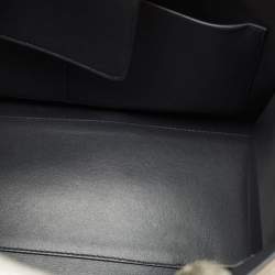 Pre Owned Dior Tricolor Crinkled Leather Medium Diorever Top Handle Bag