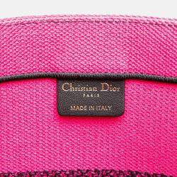 Dior Multicolor Medium Embroidered Canvas Butterfly D Jungle Pop Book Tote