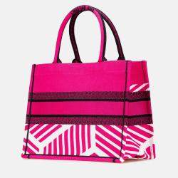 Dior Multicolor Medium Embroidered Canvas Butterfly D Jungle Pop Book Tote