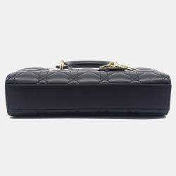 Pre Owned حقيبة ديور "ليدي دي جوي" جلد أسود صغيرة