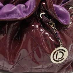 مملوكة مسبقًا Dior Purple Cannage Patent Leather Le Trente Hobo